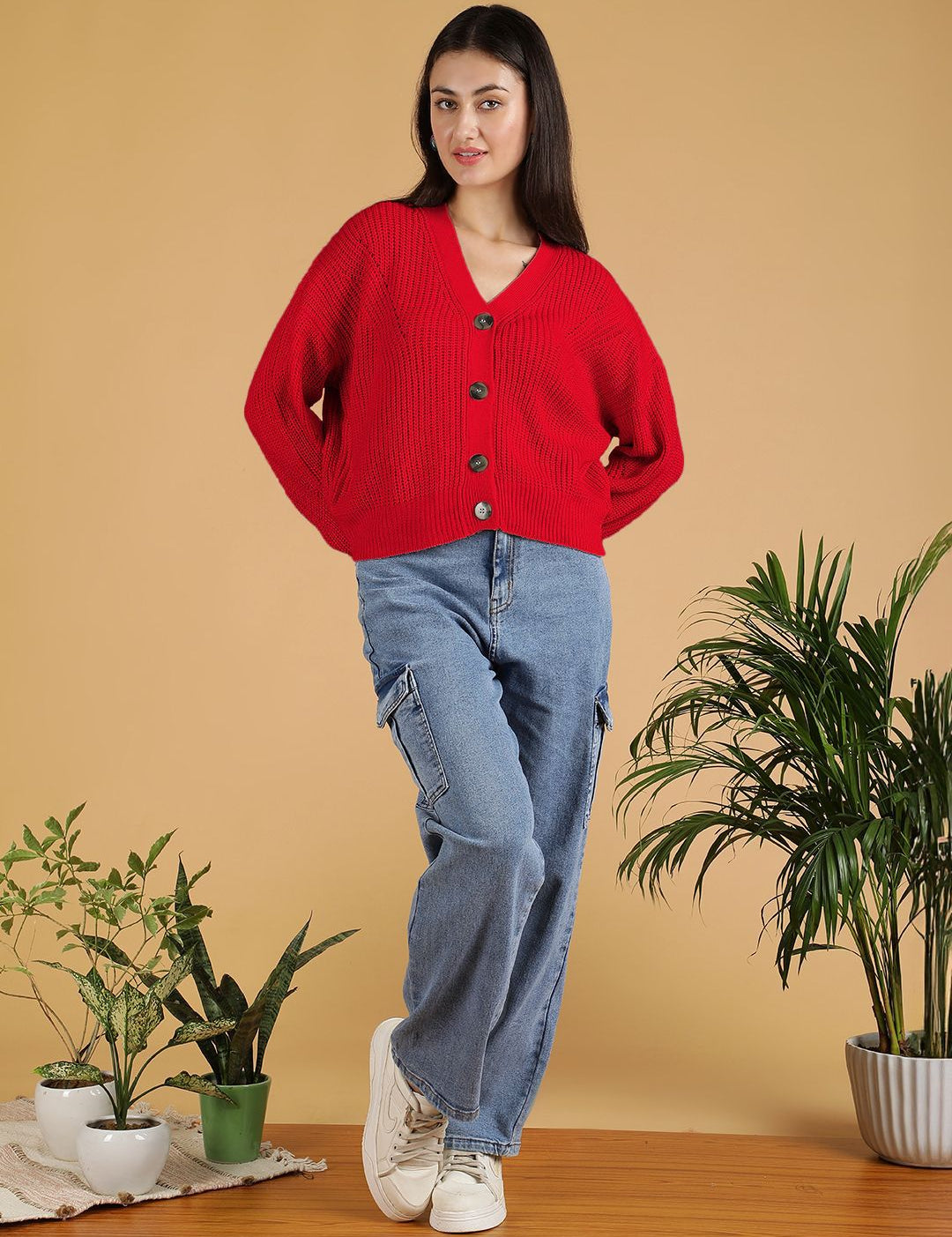 Kotty Women V-Neck Cardigan