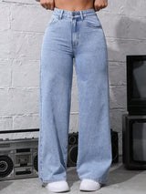 Kotty Women Straight Fit High-Rise Stretchable Jeans