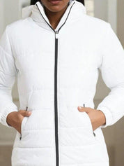 Kotty Women Hooded Solid Lightweight Puffer Jacket