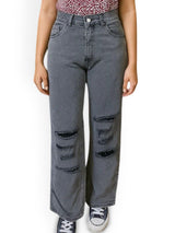 Kotty Women High-Rise Highly Distressed Straight Fit  Stretchable Jeans