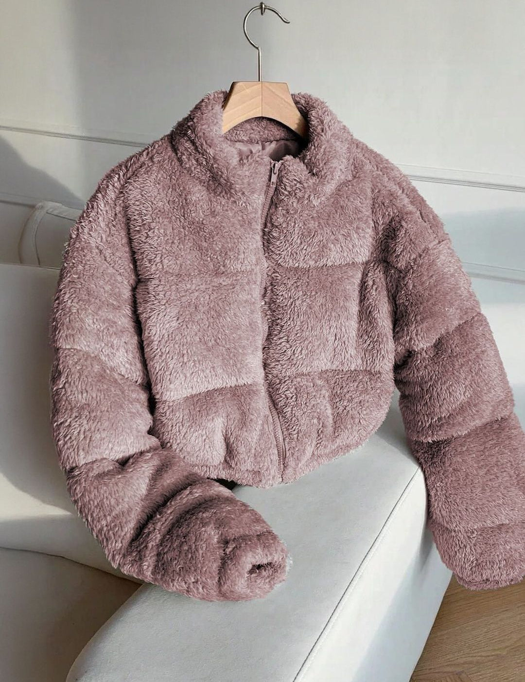 Kotty Women Long Sleeves Open Front Crop Jacket