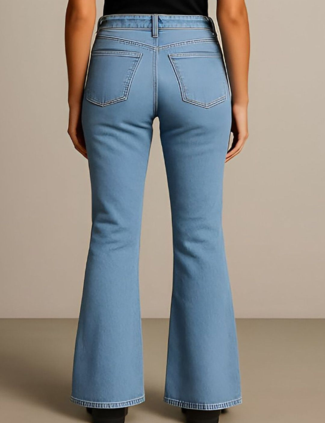 Kotty Women Jean Flared High-Rise Stretchable Jeans