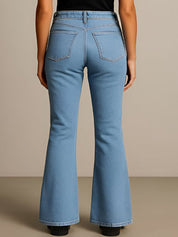 Kotty Women Jean Flared High-Rise Stretchable Jeans