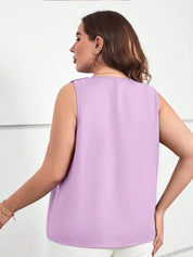 KOTTY Sweetheart Neck Crepe Top
