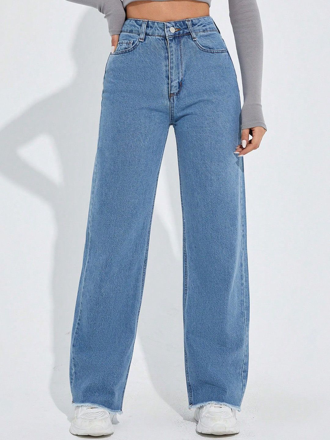 Kotty Women Baggy High-Rise Stretchable Jeans