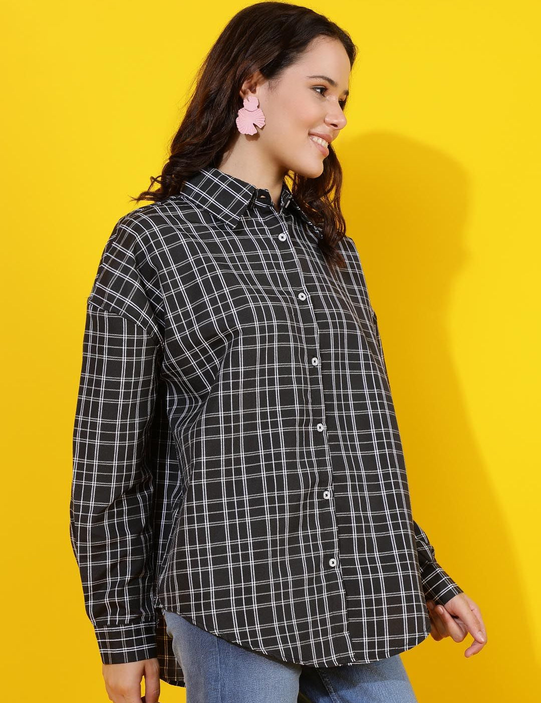 Kotty Women Comfort Opaque Printed Casual Shirt