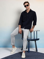 Kotty Men Spread Collar Casual Shirt