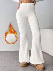 Kotty Women Flared High-Rise Easy Wash Trousers