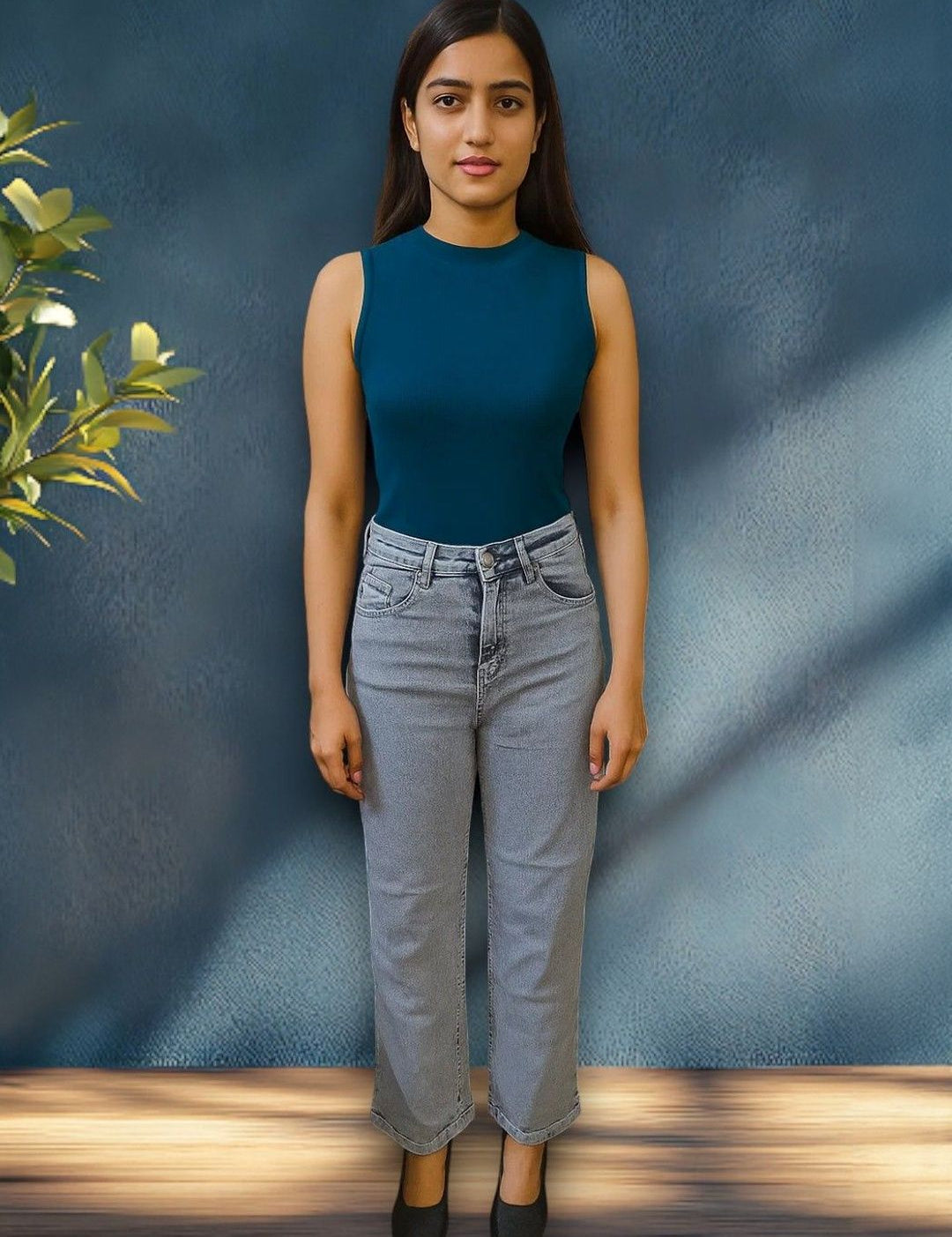 Kotty Women Regular Fit High-Rise Light Fade Stretchable Jeans