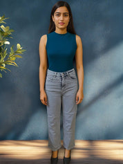 Kotty Women Regular Fit High-Rise Light Fade Stretchable Jeans