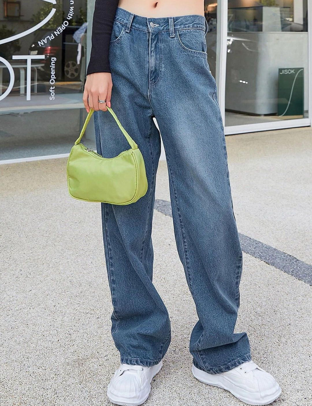 Kotty Women Cotton Relaxed Fit High-Rise Stretchable Jeans