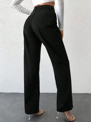 Kotty Women Jean Straight Fit High-Rise Stretchable Jeans