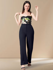 Kotty Women Straight Fit High-Rise Parallel Trouser