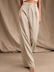 Kotty Women Relaxed Loose Fit High-Rise Formal Trousers