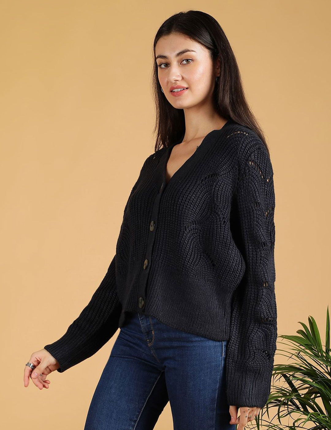 Kotty Women Cable Knit Cardigan