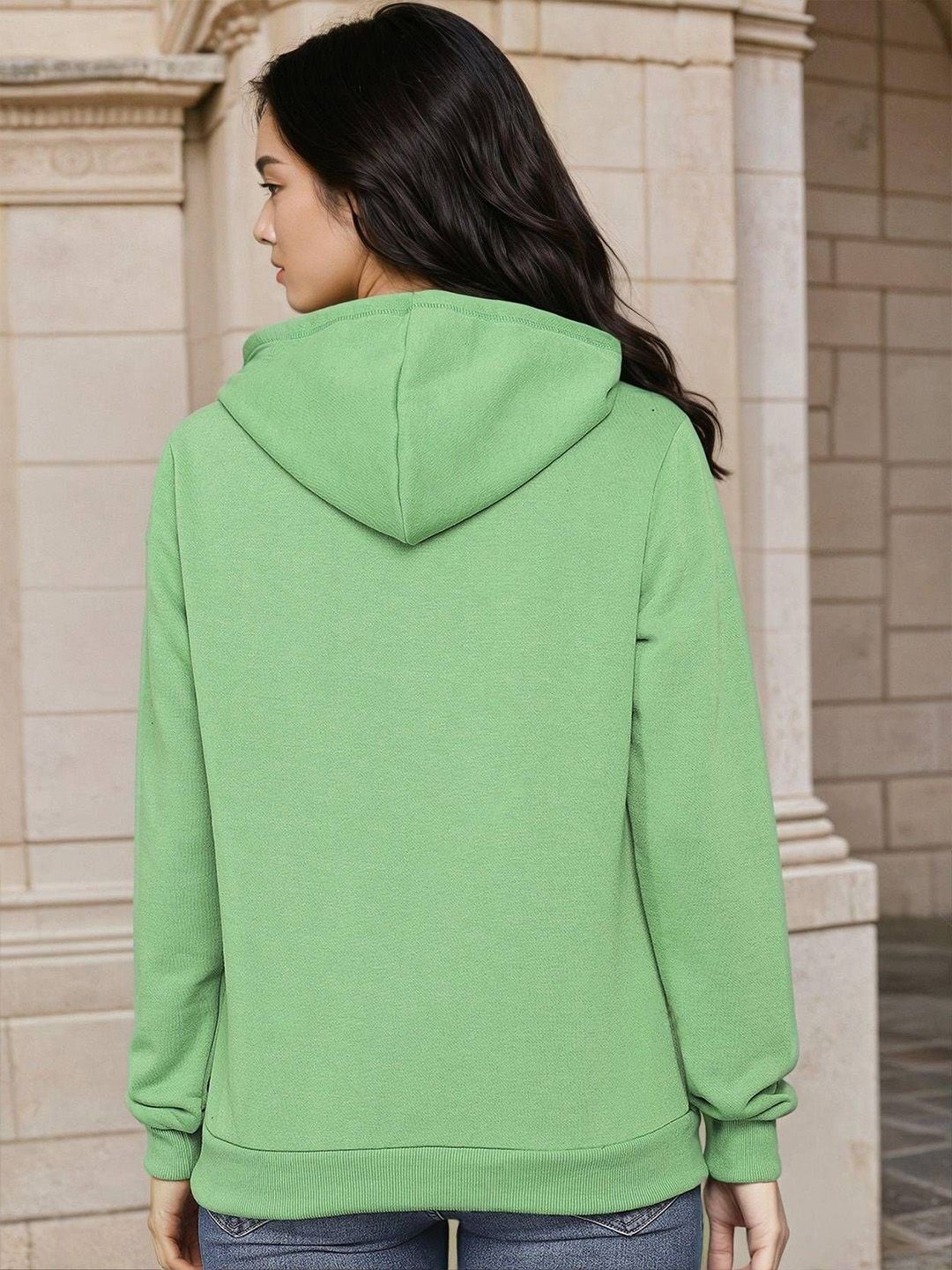 Kotty Women Graphic Printed Hooded Neck Full Sleeve Hoodie