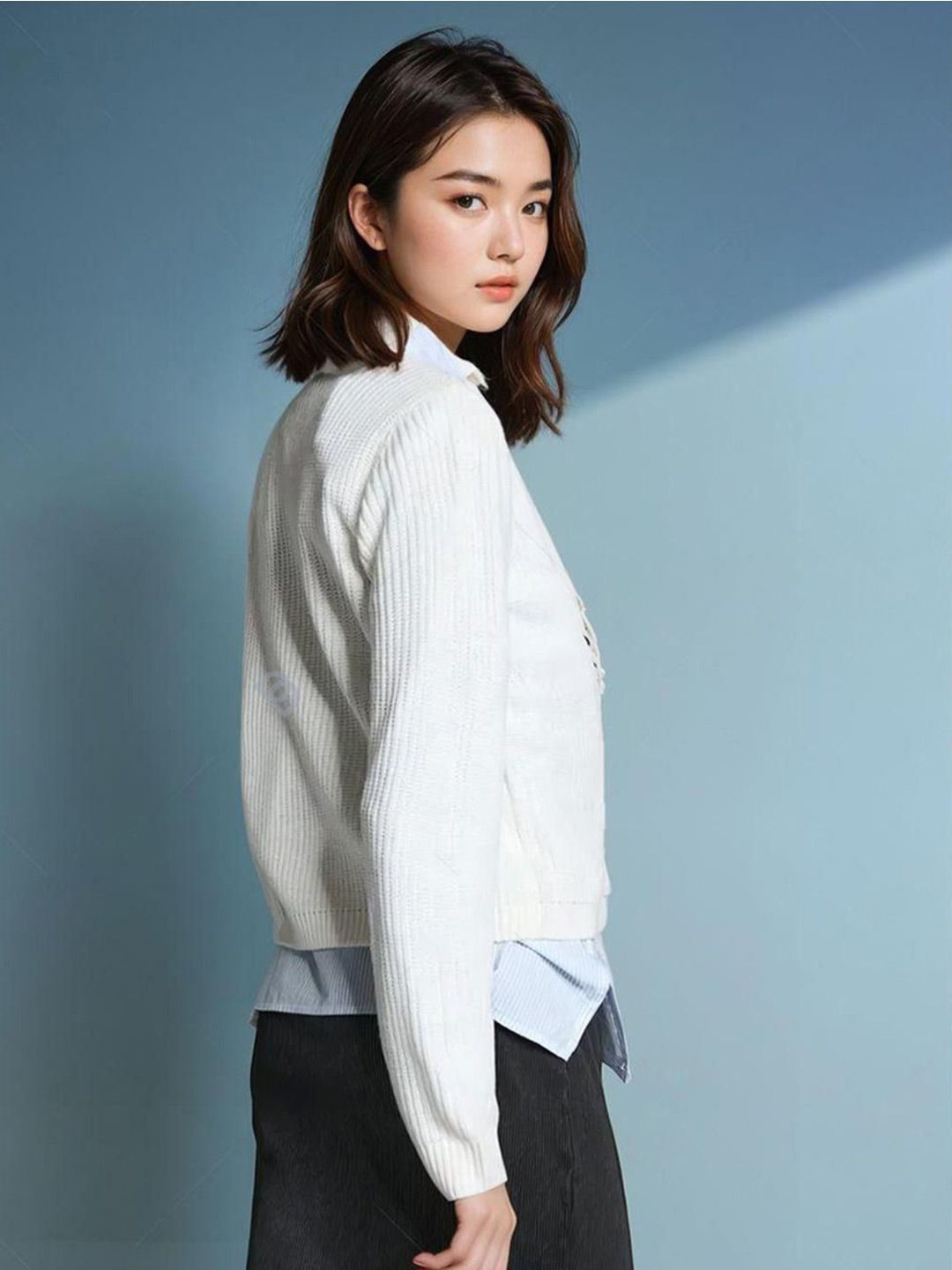 Kotty Women Conversational Printed Crop Pullover