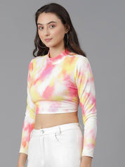 Kotty Print Crop Top