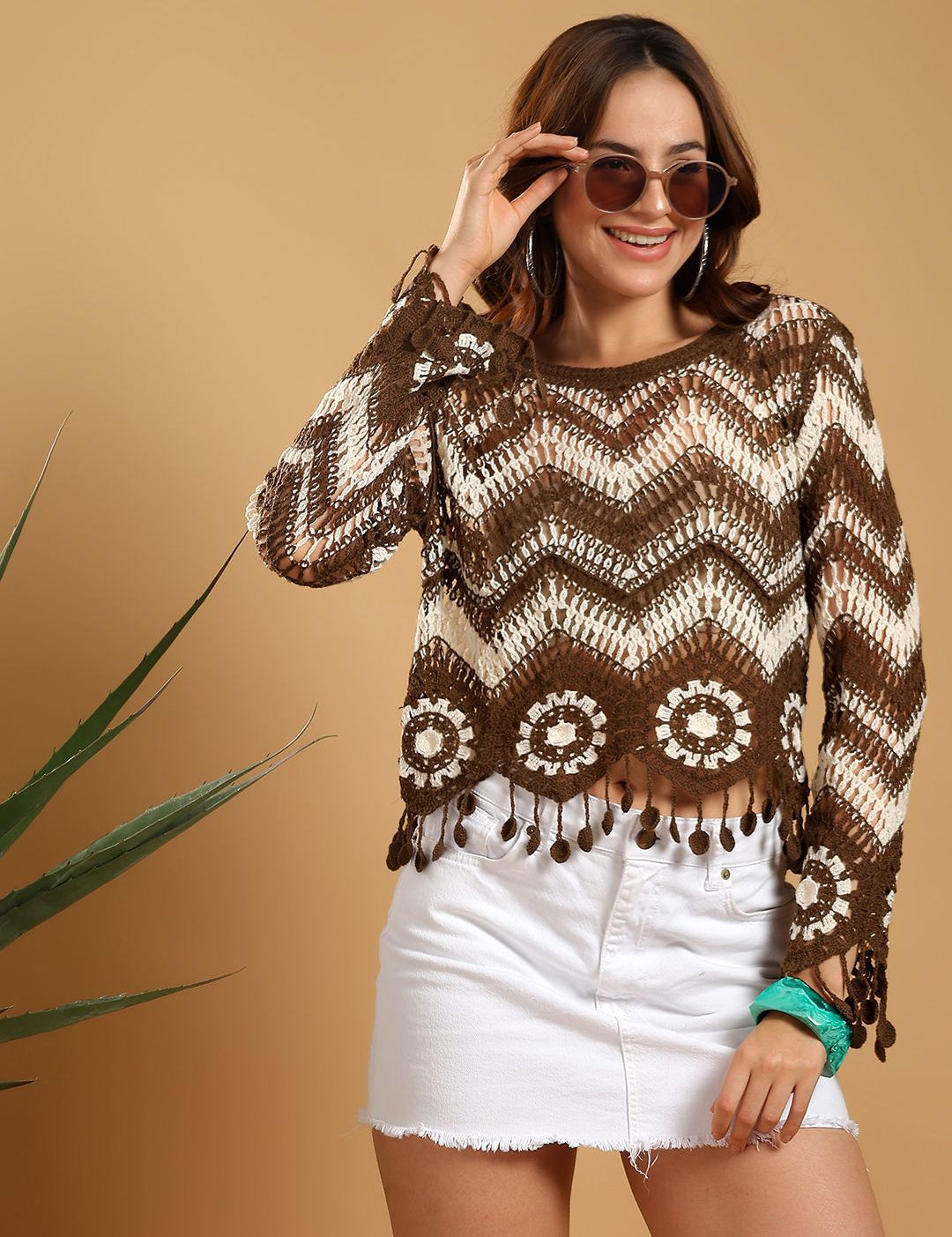 Kotty Embellished Cotton Top