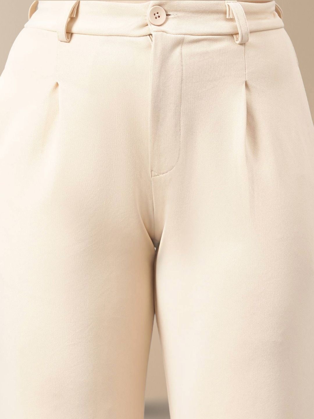 Kotty Women Straight Fit High-Rise Parallel Trouser