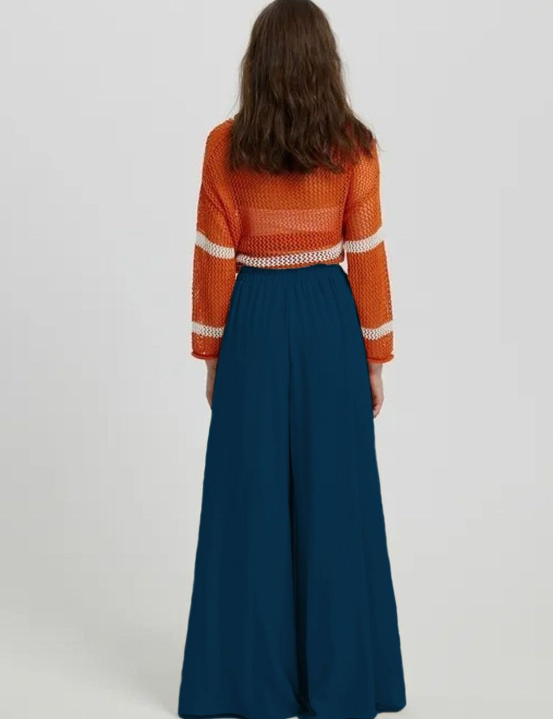 Kotty Women Relaxed Loose Fit High-Rise Wide Leg Trousers