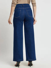 Kotty women's jeans Women Wide Leg High-Rise Stretchable Jeans