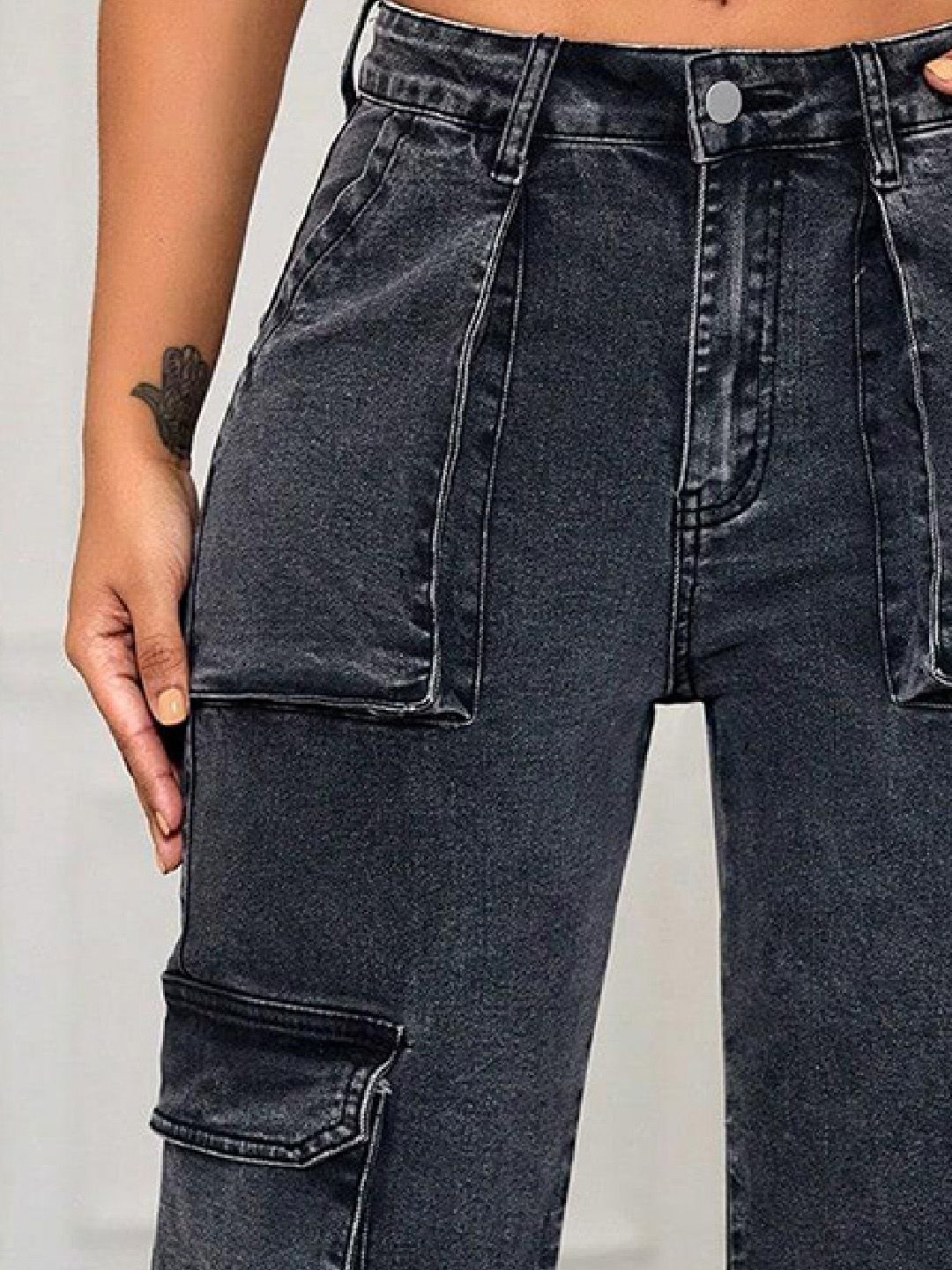 Kotty Women Straight Fit High-Rise Stretchable Jeans