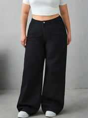 Kotty Women Trendy Wide Fit Fashion Jeans
