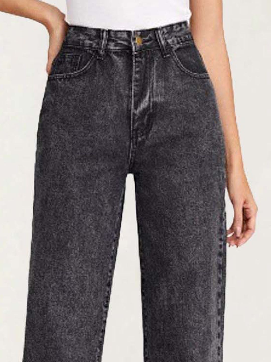 Kotty Women Straight Fit High-Rise Stretchable Jeans