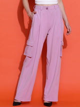 Kotty Women Classic High-Rise Straight Fit Parallel Trousers