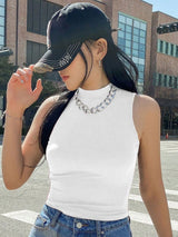 Kotty Women Solid High Neck Top