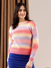 Kotty Women Colourblocked Printed Pullover