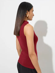 Kotty Women High Neck Sleeveless Top
