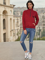 Kotty Women Mock Collar Sweatshirt