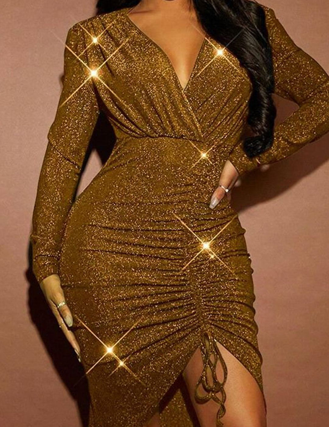 Kotty Women Embellished Bodycon Midi Dress