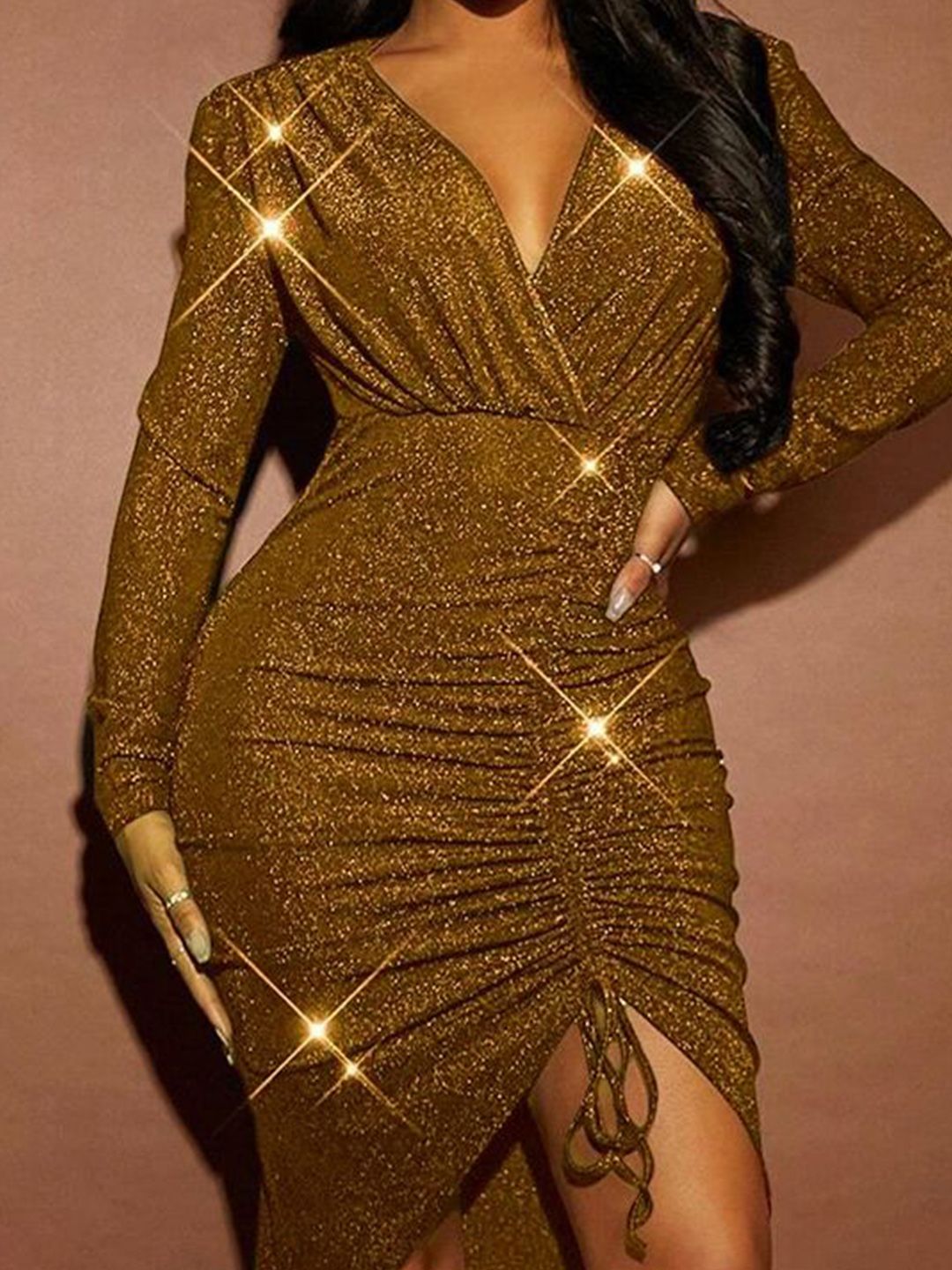Kotty Women Embellished Bodycon Midi Dress