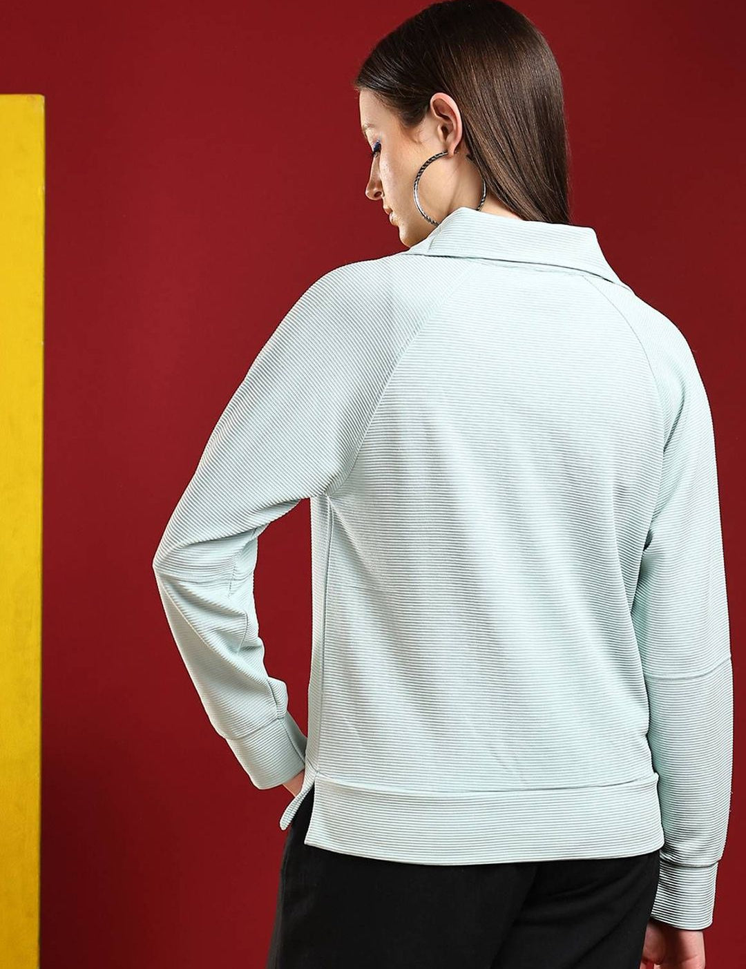 Kotty Women Shirt Collar Therma-Fit Pullover Sweatshirt