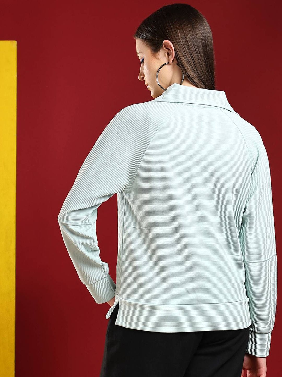 Kotty Women Shirt Collar Therma-Fit Pullover Sweatshirt