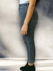 Kotty Women High-Rise Highly Distressed Stretchable Straight Fit Jeans