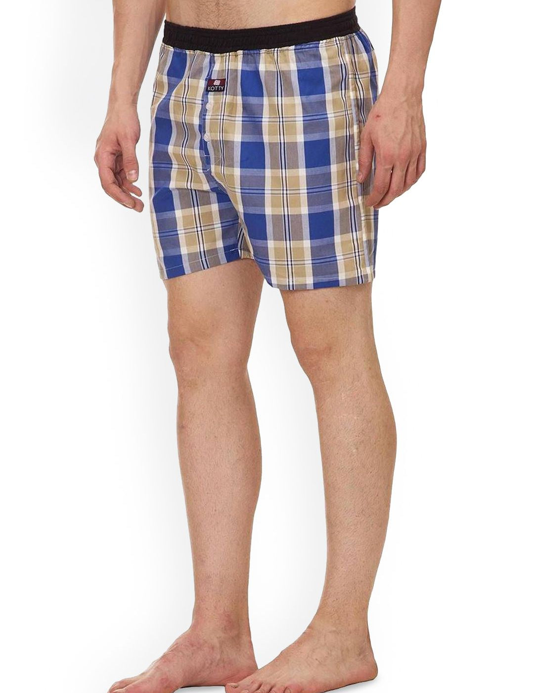 Kotty Men Checked Mid-Rise Boxer KTTNEWBOXER20S
