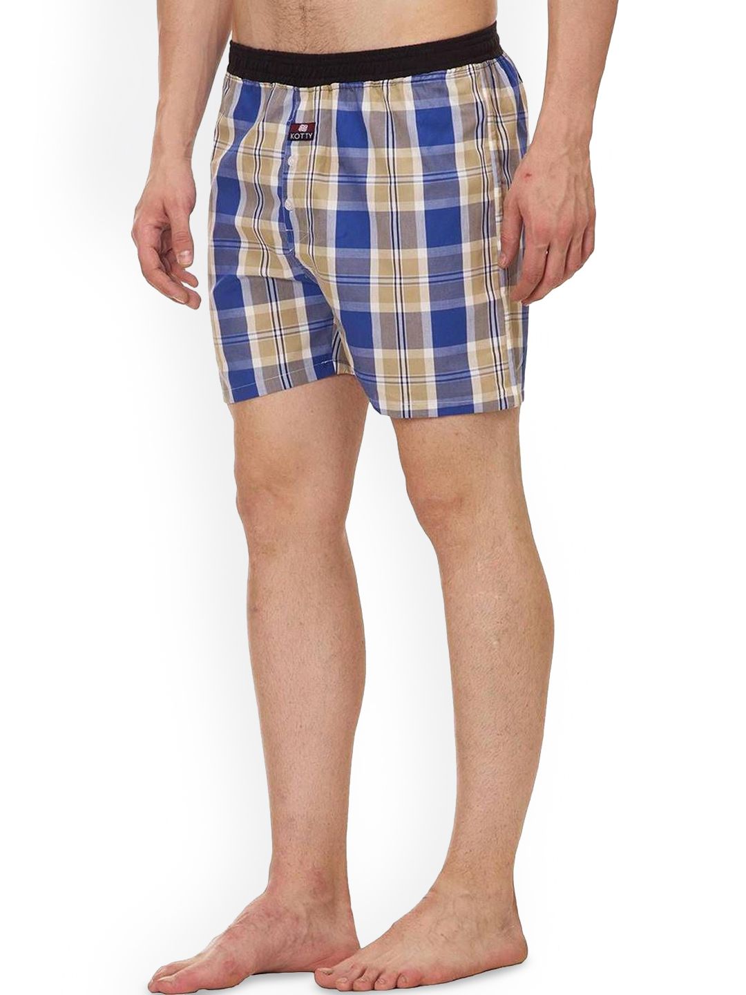 Kotty Men Checked Mid-Rise Boxer KTTNEWBOXER20S