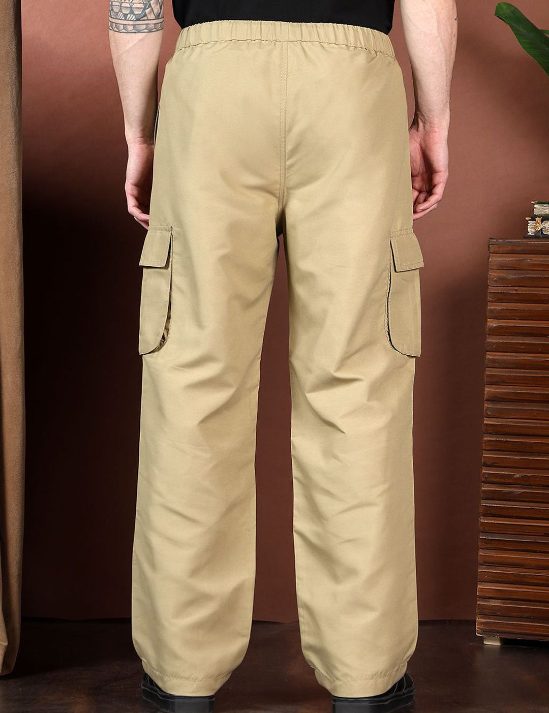 Kotty Men Relaxed Easy Wash Cargos Trousers