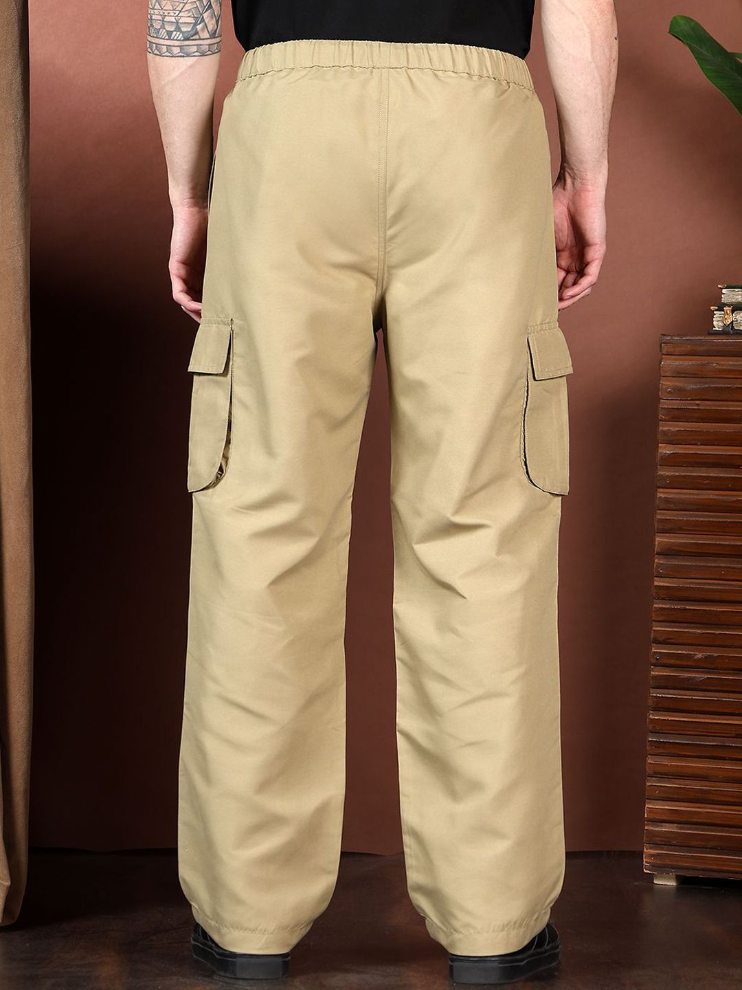 Kotty Men Relaxed Easy Wash Cargos Trousers