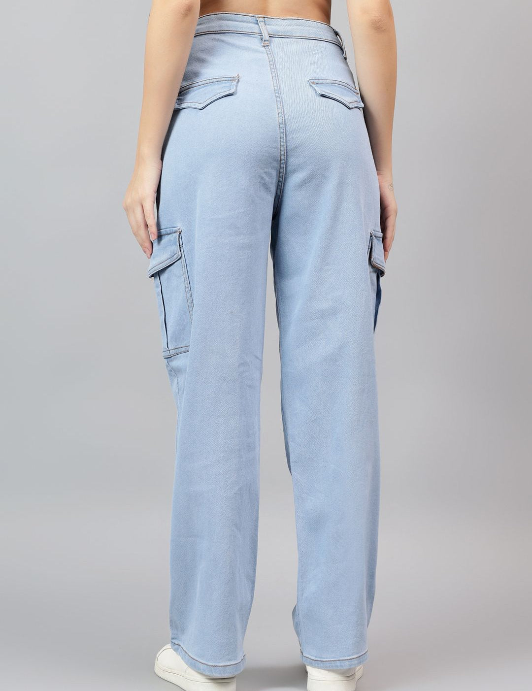 Kotty Women Straight Fit High-Rise Stretchable Jeans