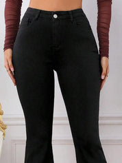 Kotty Women Bootcut High-Rise Stretchable Cotton Jeans