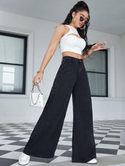 Kotty Women Jean Flared High-Rise Stretchable Jeans