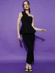 Kotty Women Solid One Shoulder Top