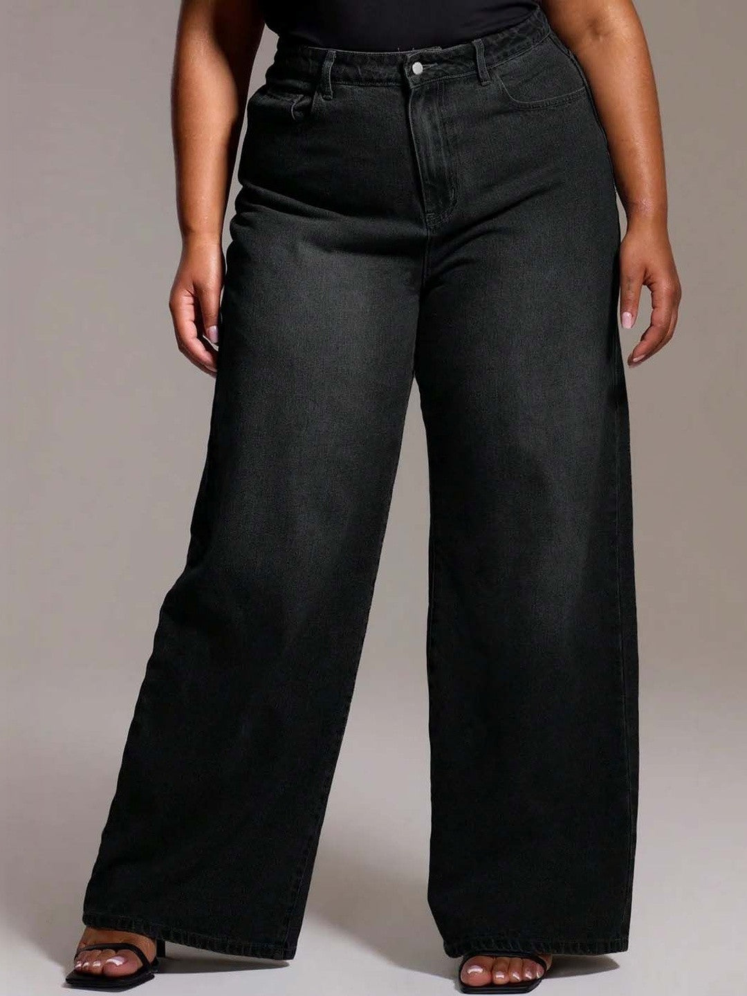 Kotty Women Daily Wear Wide Fit Denim Jeans