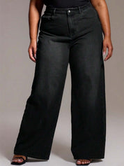 Kotty Women Daily Wear Wide Fit Denim Jeans