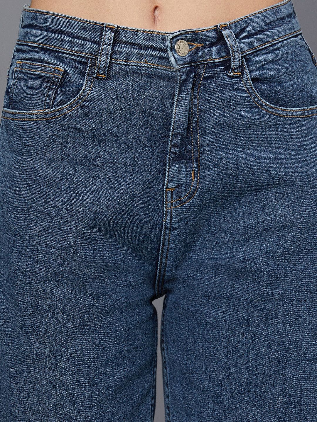 Kotty Women Straight Fit High-Rise Stretchable Jeans